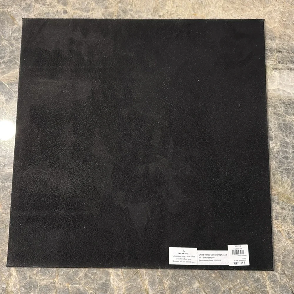Z Gallerie Manta Black Shagreen placemats - set of 3 - 15 x 15”